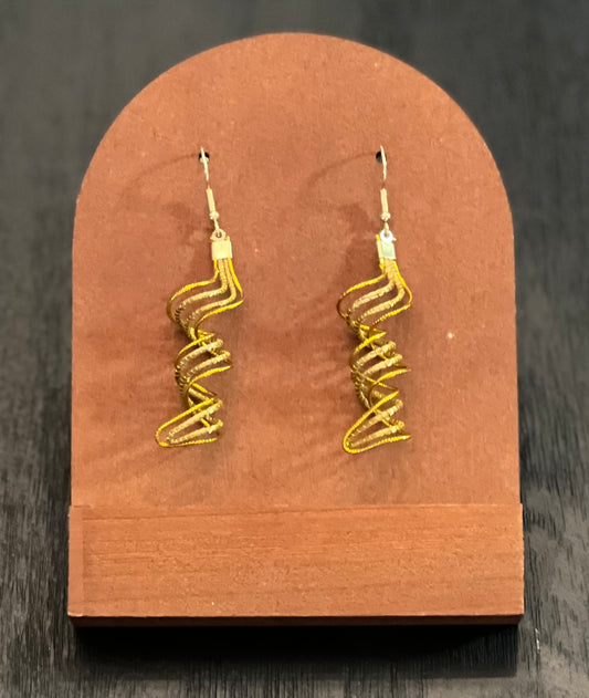 Golden Tornado Earrings