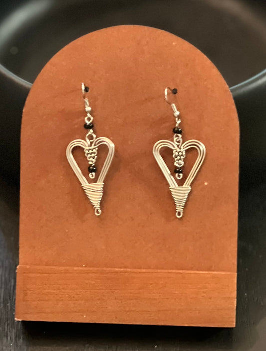 Cœur Silver Plated earrings