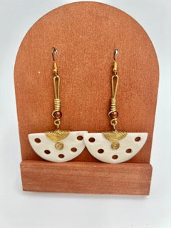 Pierced Crescent Earrings