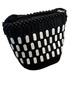 Adjustable Crossbody Wooden Beaded Bag