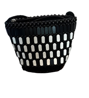 Adjustable Crossbody Wooden Beaded Bag