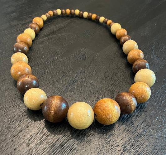 Wood Beaded Necklace