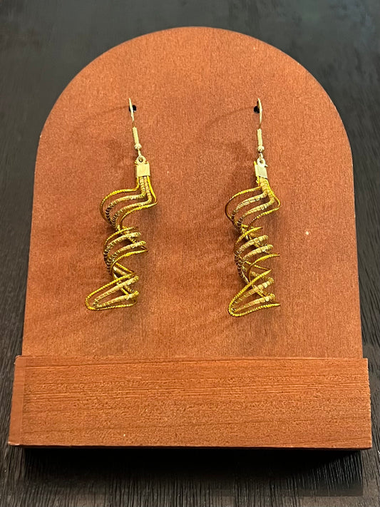 Golden Tornado Earrings