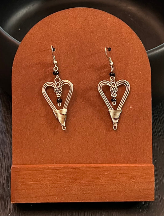 Cœur Silver Plated earrings