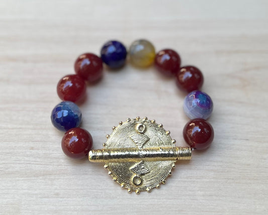 Large Charm Bracelet Red2