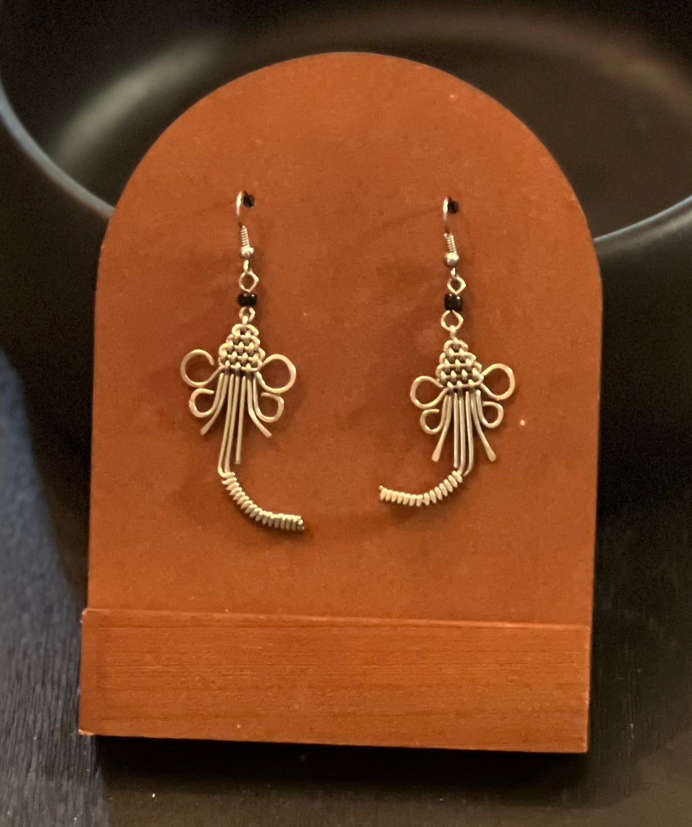 Elephant silver plated earrings