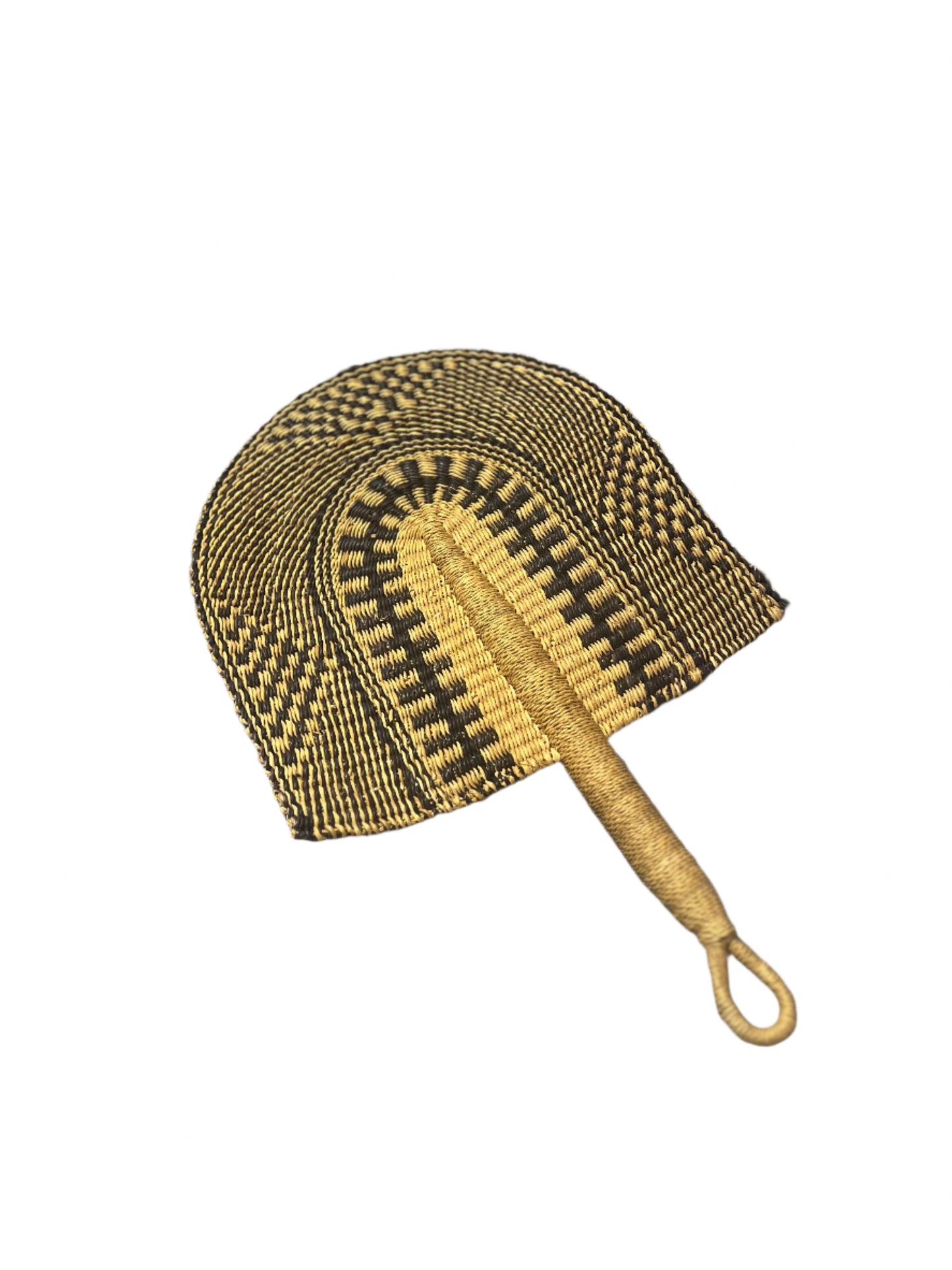 Checkered Zigzag Arched Fan