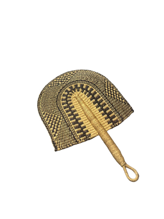 Checkered Zigzag Arched Fan
