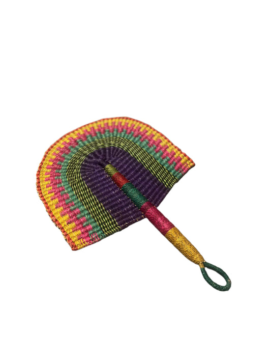 Recurring Rainbow Straw Fan