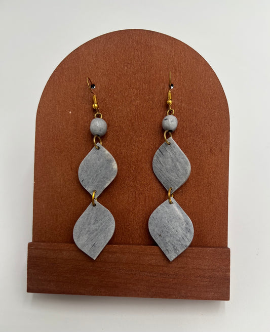 Stone Raindrop Earrings
