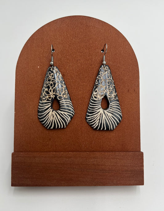 Spirals and Stripes Earrings