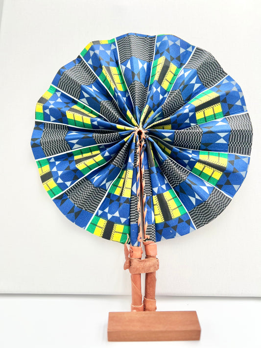 Blue Backgammon Fan
