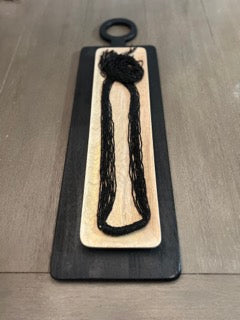 Long Black Beaded Necklace