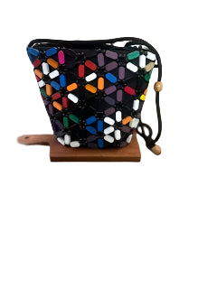 Star Bright Wooden Beaded Bag