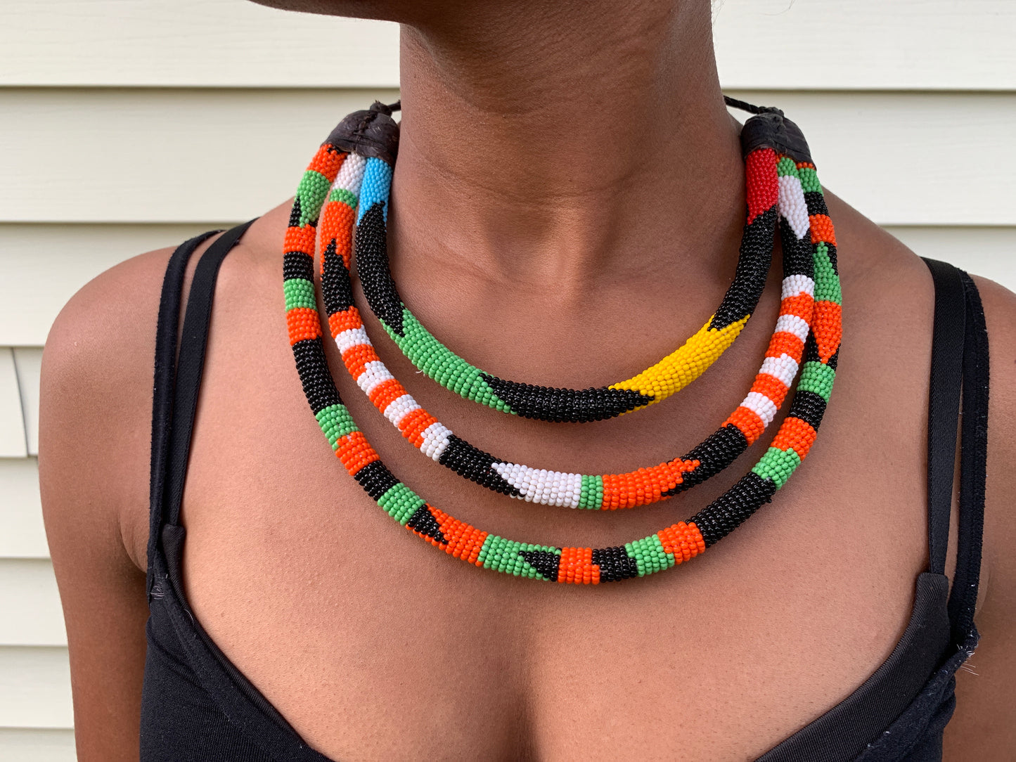 Masaai Black Accent Choker