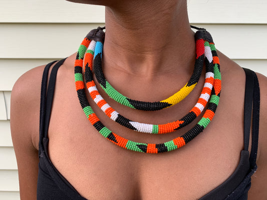 Masaai Black Accent Choker